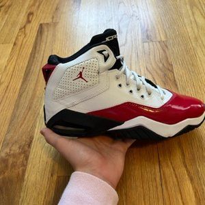 Jordan B'loyal GS White Gym Red - Size 6